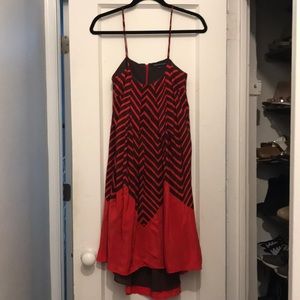 French Connection High/Low Chevron Dress Size 6